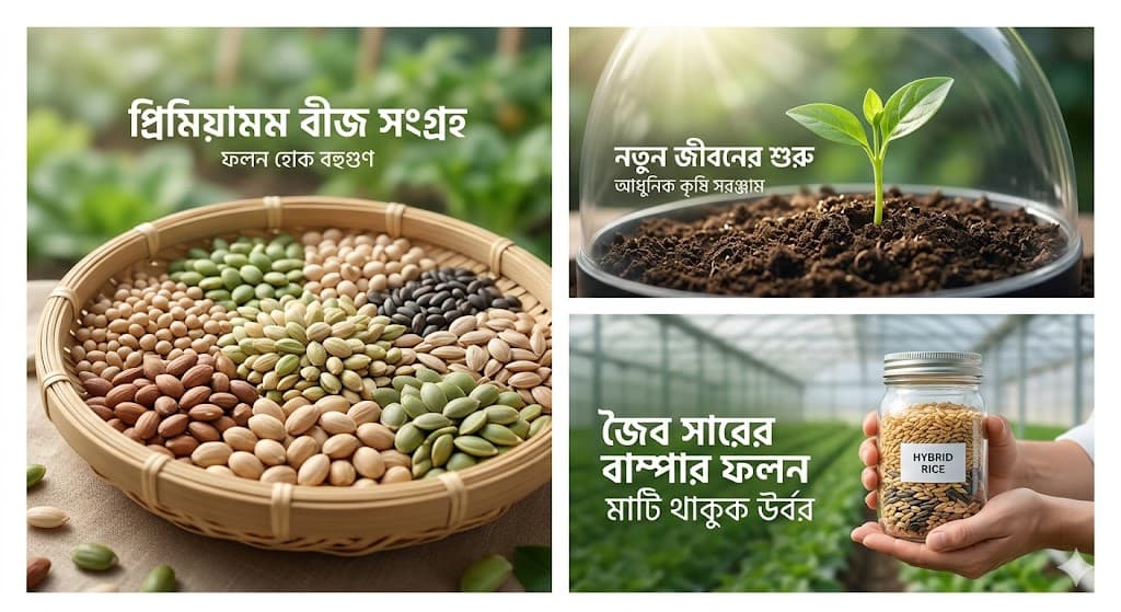 উন্নত মানের বীজে,